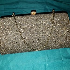 Pre owned gold/bronze clutch